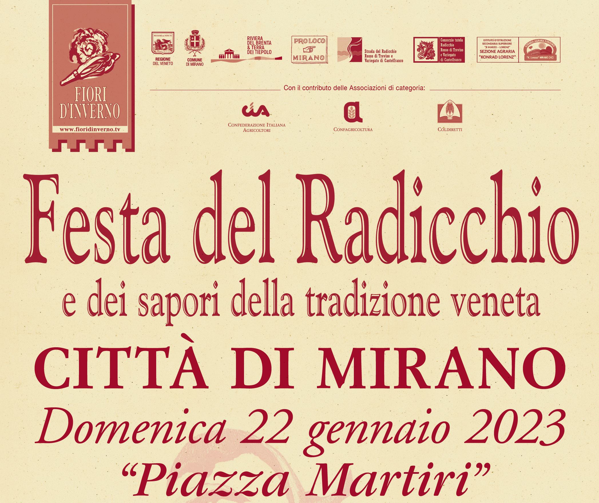 Festa del Radicchio a Mirano - Manifesto 2023